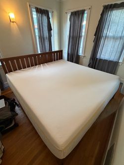King size Helix mattress, topper and frame