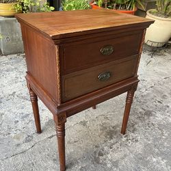 Vintage Antique Replica Mahogany Sewing Table