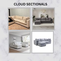 NEW Cloud Sectional Couches- Delivery Available 