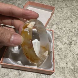 bangle cherry blossom agate bracelet 