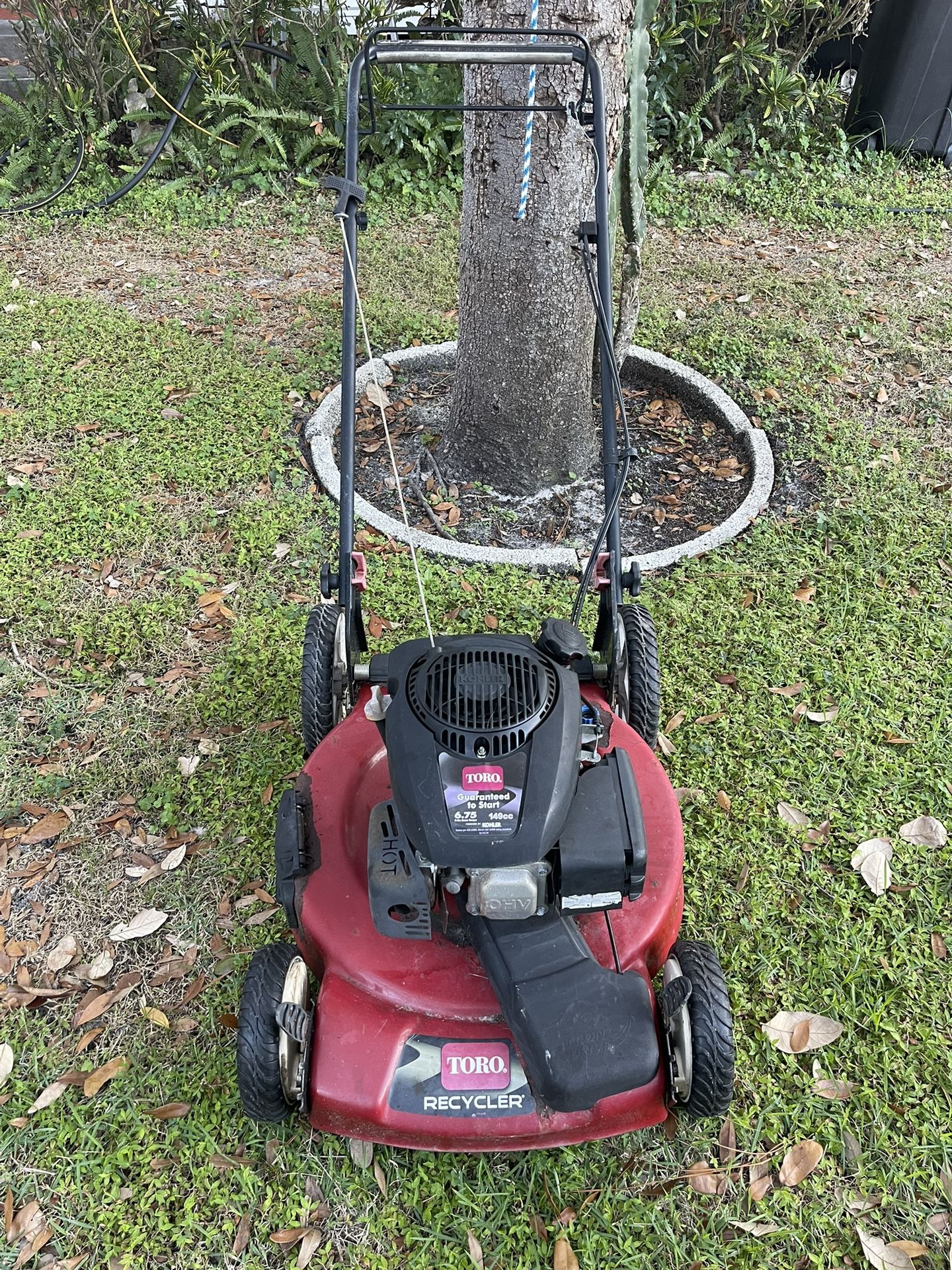 Self Propelled High Wheel Lawn Mower Toro Recycler 22” Cut With A 6.75 HP Engine