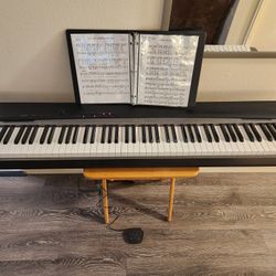 Casio Privia 88-Key Piano Style Weighted Keys Electric Keyboard - 128 Polyphony, Midi, Hammer Action (MSRP $800 Px-130)