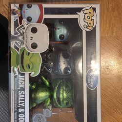 Funko Pop! Disney Store Exclusive Jack Sally Oogie 3-Pack 2013 5in