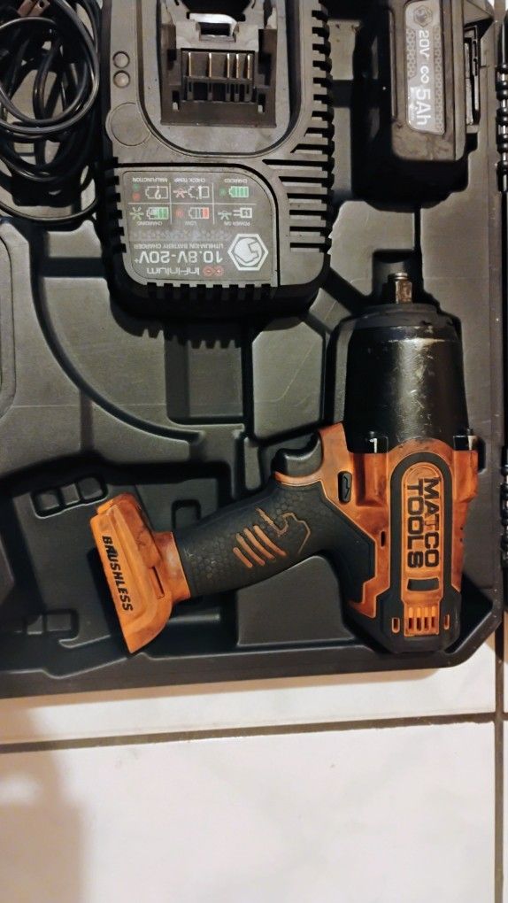 Matco 1/2 Impact Wrench Gun 20v
