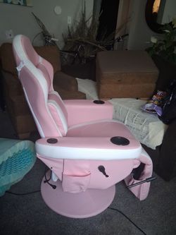 Pink & White Gaming Chair