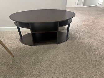 Dark brown coffee table