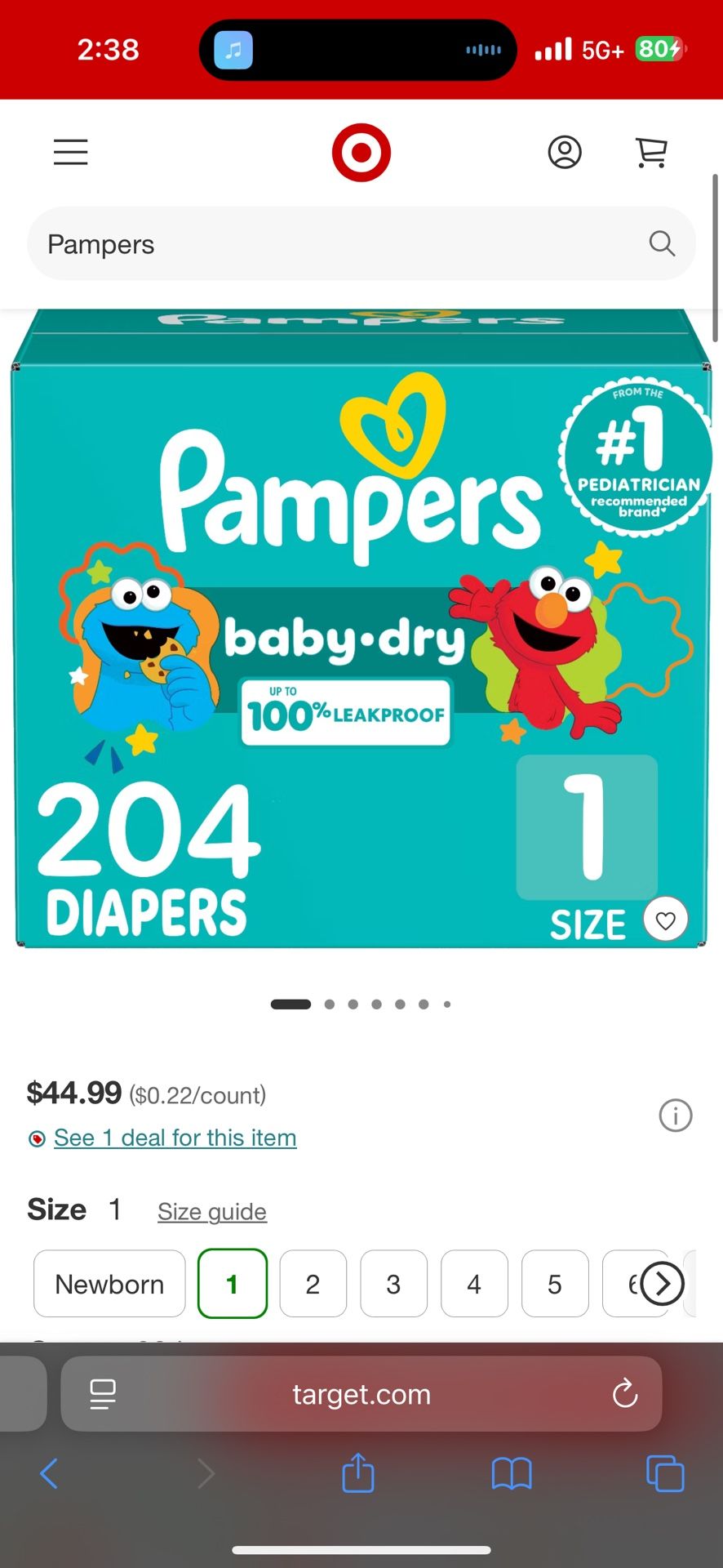 New Box Pampers