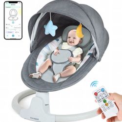 TEAYINGDE Baby Swing for Infants - APP Remote Bluetooth Control, 5 Speed Setting