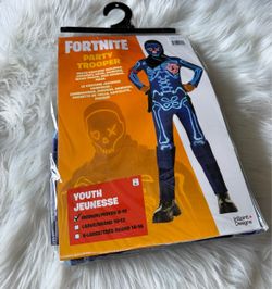 New! Fortnite Party Trooper Costume *Size M (8-10)
