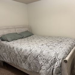 Queen Bed Frame W Night Stand