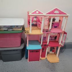 Barbie Dream House Plus All The Goodies!!
