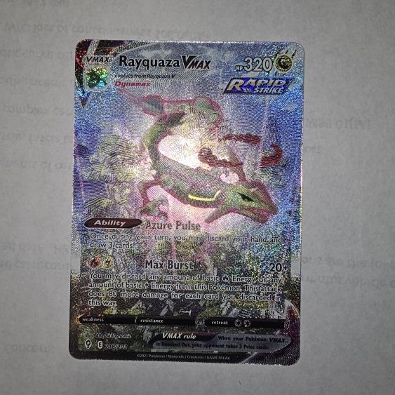 pokemon cards rayquaza vmax TCG Alt Art (Evolving Skies) for Sale in Poway, CA Secure your Rayquaza VMAX 111/203 today. Rayquaza VMAX Gx Gmax Gigantamax