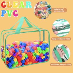 8 Packs 8 Colors Reusable Toy Storage Bags