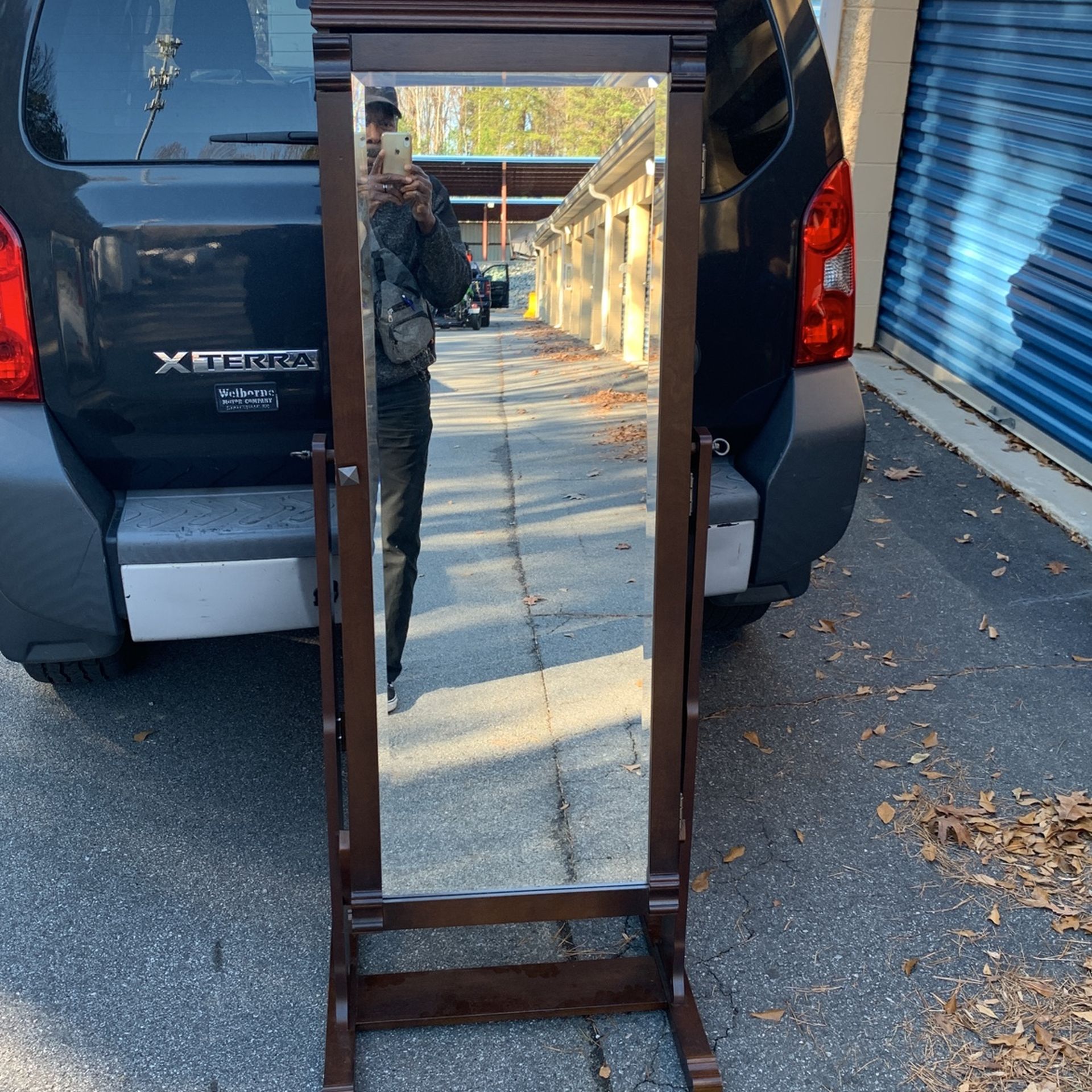 JEWELRY CABINET WITH MIRROR