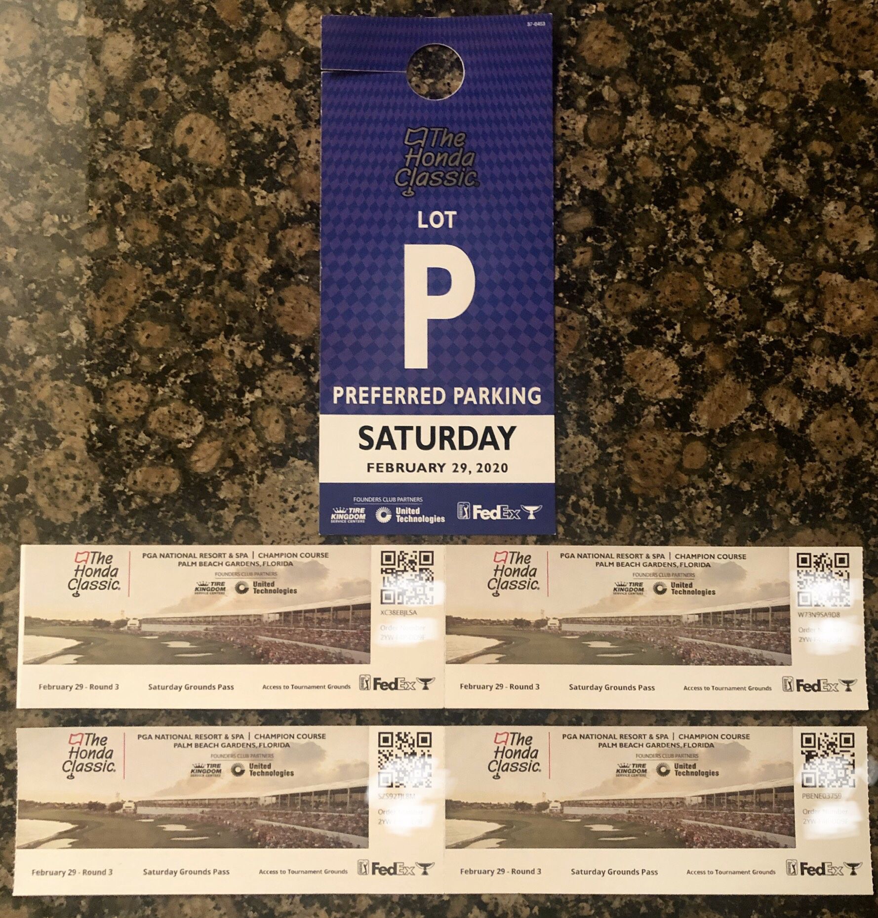 The Honda Classic (Saturday) & Parking Pass