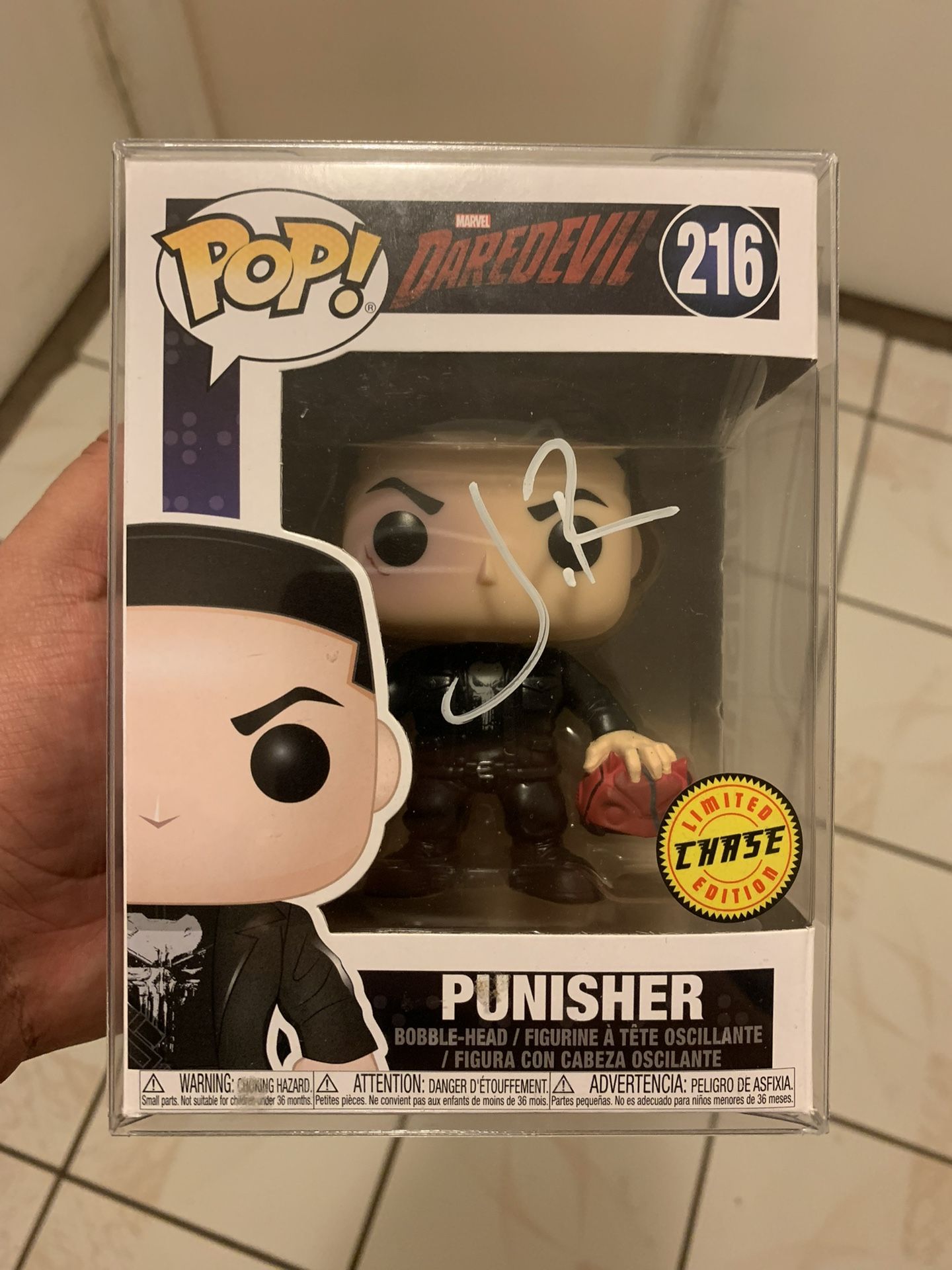 The Punisher Funko Pop 216 Chase Jon Bernthal Autograph Marvel MCU Disney DC Comics DCU Daredevil Spider-Man Batman X-Men Joker Comic Books Superman