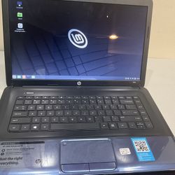 hp 2000 notebook pc AMDE-300 4gb ram 320gb hdd OS linux mint20.3 cinnamon  power adapter included 