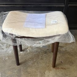 Vanity Stool with Saddle Cushion