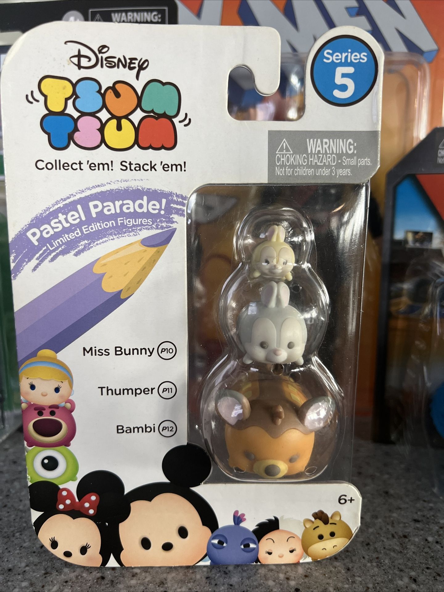 Disney Tsum Tsum Series 5 Pastel Parade! 3-Pack Bambi, Thumper, Miss Bunny RARE