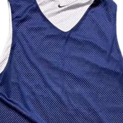 NIKE Basketball Blue/White Reversible Jersey Tank Top Shirt size large 