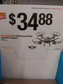 X-31 SHOCKWAVE Quadcopter Drone with Wi-Fi Camera ( Located in Hawthorne )(NO DELIVERY)🎄🎁