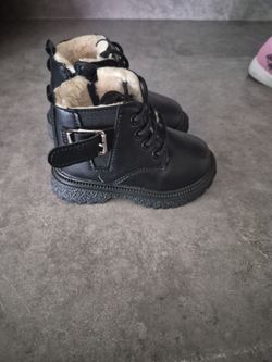 Black baby girl boots