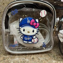 New. Clear Stadium Purses. Hello Kitty Dodgers Bag