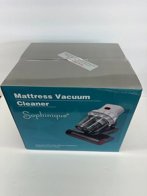 Bed Vacuum Cleaner 15Kpa Suction, UV Light, Dual Dust Cups Corded