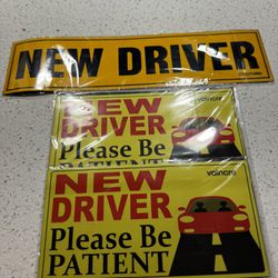 New Driver Car Magnets / Stickers