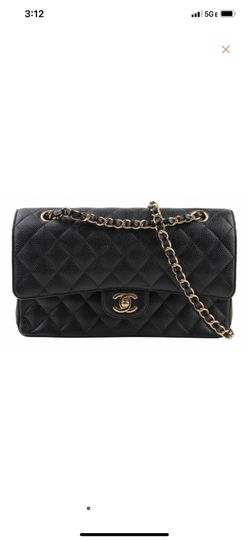 Chanel 2.55 Caviar Medium Classic Double Flap Bag 