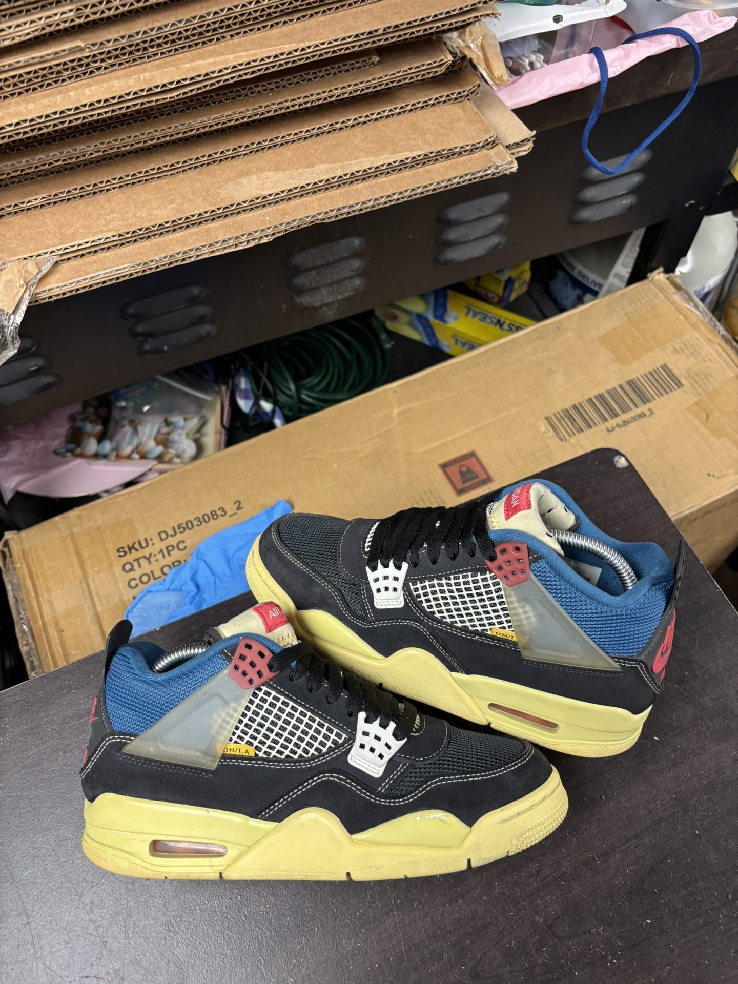 Air Jordan 4 Union La Off Noir 