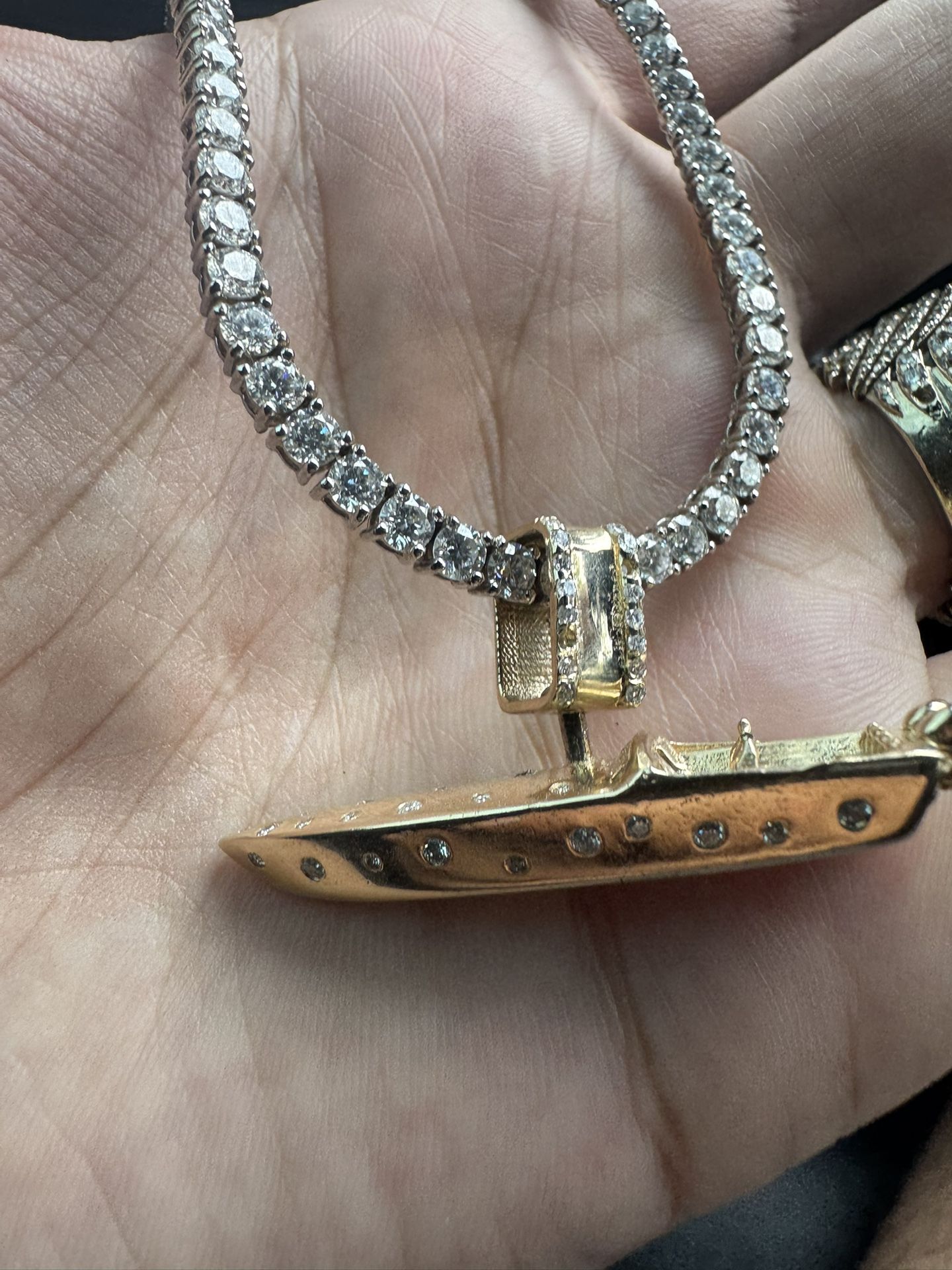 14k Real Life Boat Turned Into Gold & Diamond
