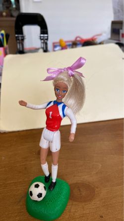 Barbie Soccer 5” Figurine (moveable head, arm & leg) - $6