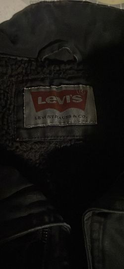Levi's Black Sherpa Lined Jacket
