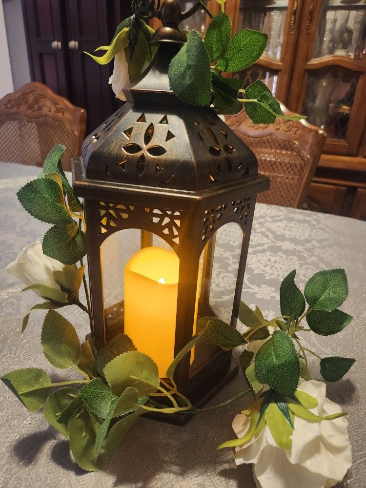 Wedding Lantern Centerpeice With Love Ladder