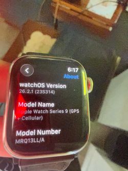 Apple Watch with Black Leather Band