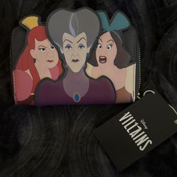 Loungerfly Disney Cinderella Evil Stepmother/sisters Wallet