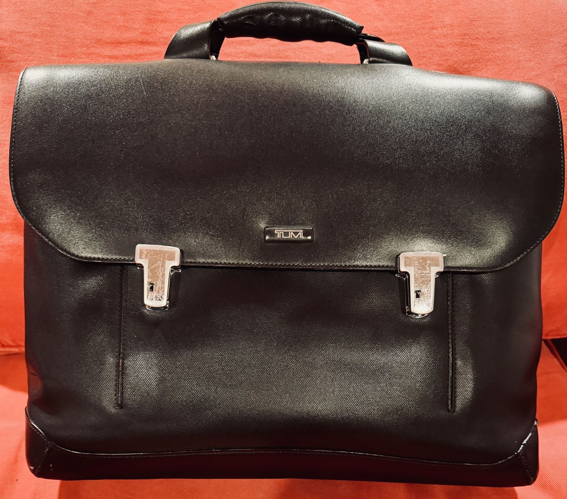 Vintage TUMI Leather Briefcase Excellent Condition