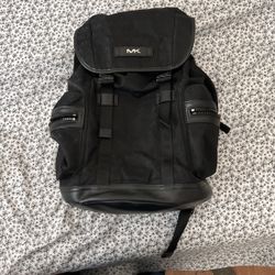 Michael Kors Monogram Black Backpack