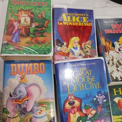 Disney movies in VHS format. Classic Black Diamond.