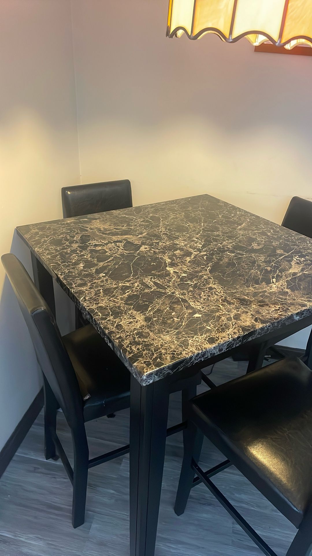 Bar Height Table and 4 Chairs