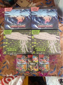 Chaos Rising/Perfect Order Pokemon ETB + Bundle