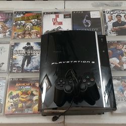 PS3 control and 10 Games $160 dlls. 