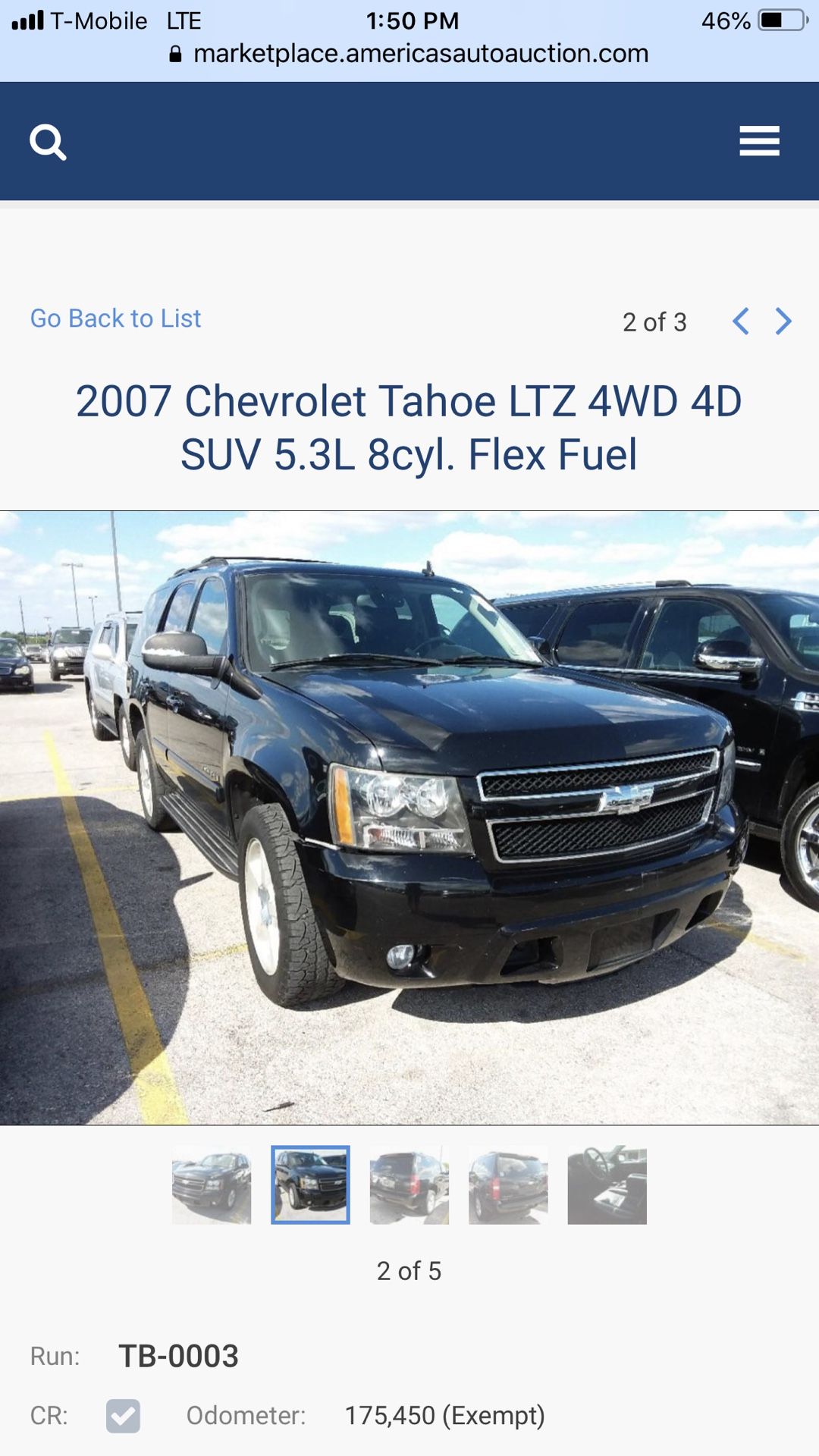 2007 Chevorlet Tahoe 4x4