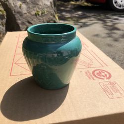 Small Teal Pot