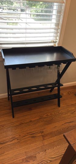 Wooden Wine Rack/Bar Cart Stand