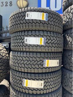 315/70r17 Goodyear tires nuevas con 65,000 millas de garantía las 4