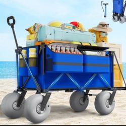 Beach Wagon with Big Wheels for Sand