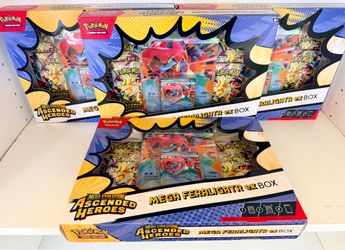 Pokemon Ascended Heroes Mega Feraligatr ex Box