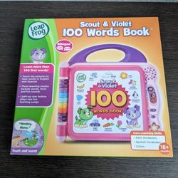 Leapfrog 100 Words Book , Scout & Violet, Bilingual, Pink